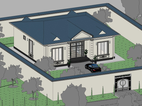 Casa Revit 10 Modelo 3D