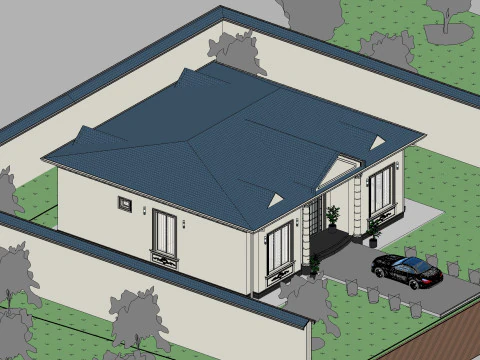 Revit House 10 3D Model