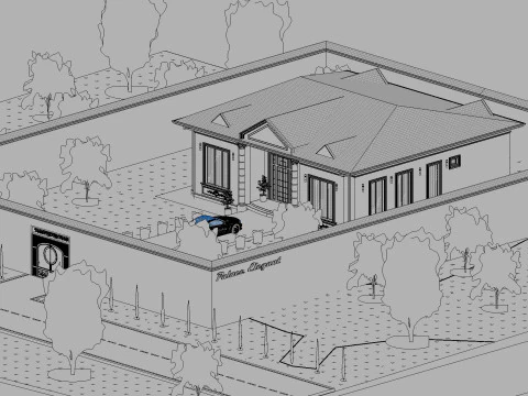 Revit House 10 3D Model