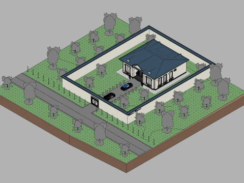 Revit House 10 3D Model