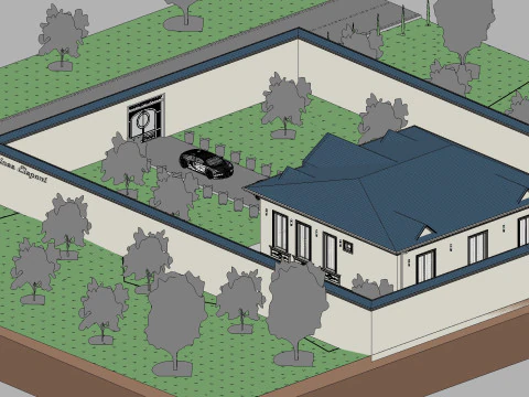 Revit House 10 3D Model