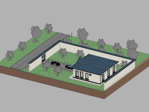 Revit House 10 3D Model