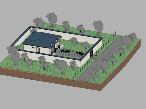Revit House 10 3D Model
