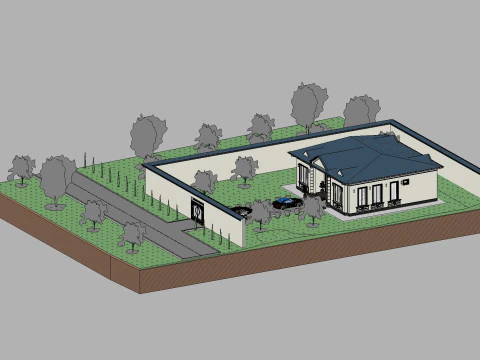 Revit House 10 3D Model