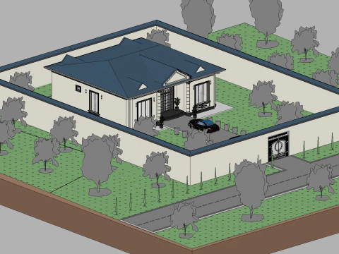 Revit House 10 3D Model