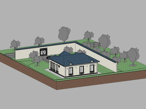 Revit House 10 3D Model