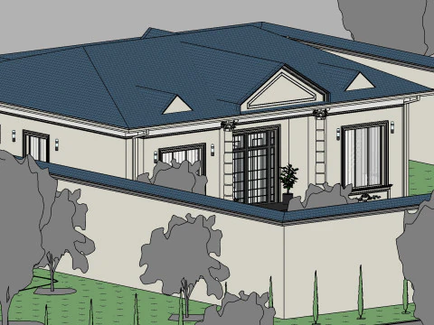 Revit House 10 3D Model