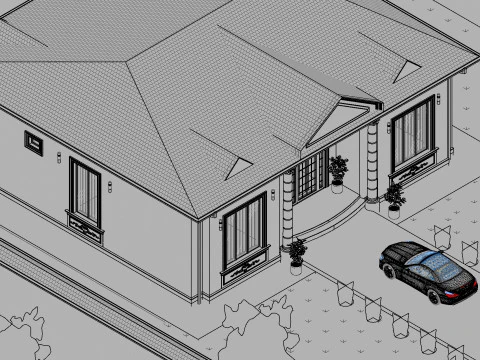 Revit House 10 3D Model