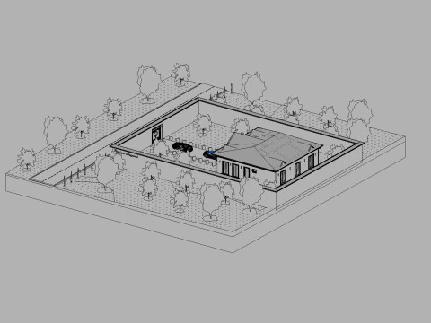 Revit House 10 3D Model