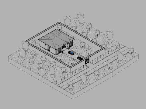 Revit House 10 3D Model
