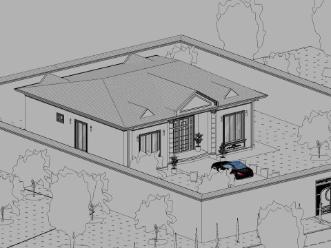 Revit House 10 3D Model