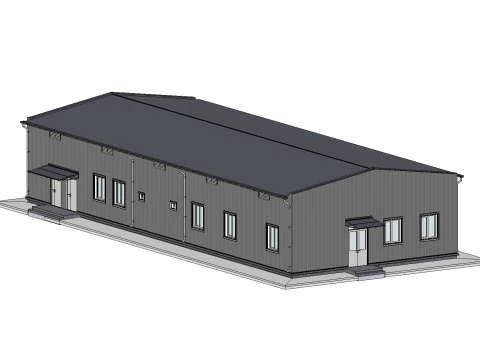 Industrieel gebouw 3D Model