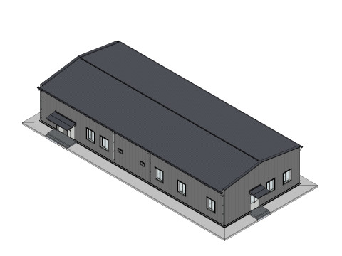 Industrial Building 3D Model
