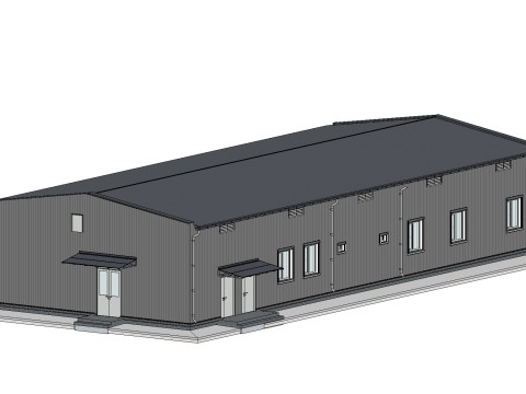 Industrial Building 3D Model