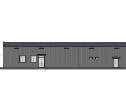 Industrial Building 3D Model