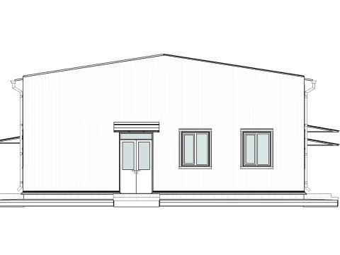 Промышленное здание 3D Модель