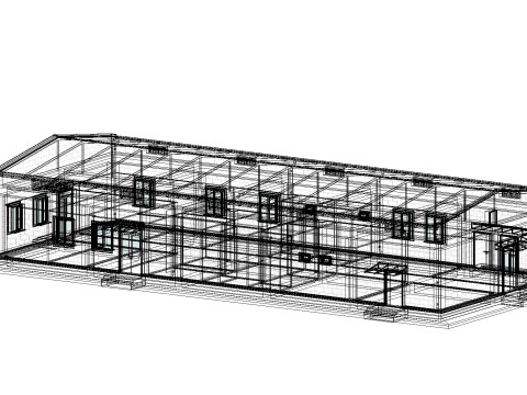 Industrial Building 3D Model