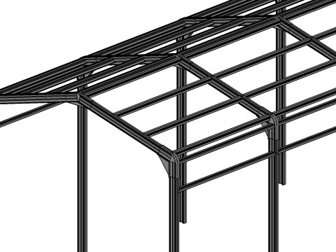 軽量構造構造 3Dモデル