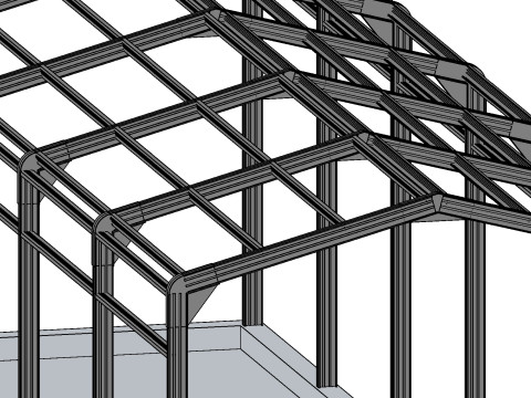 軽量構造構造 3Dモデル