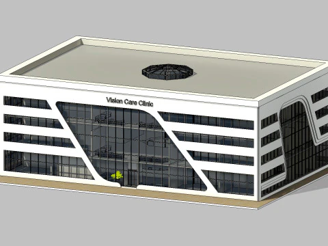 Vision Care Clinic Medical Center Revit Model 3D Model