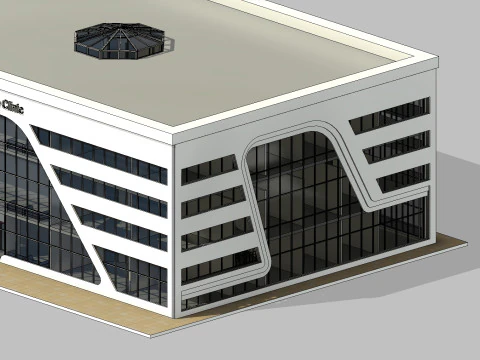 Vision Care Clinic Medical Center Revit Model 3D Model