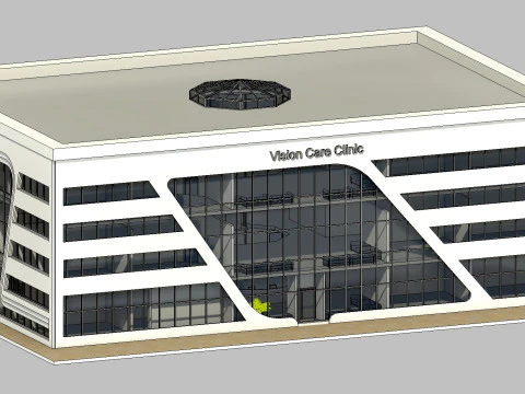 Vision Care Clinic Medical Center Revit Model 3D Model