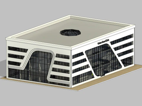 Vision Care Clinic Medical Center Revit Model 3D Model