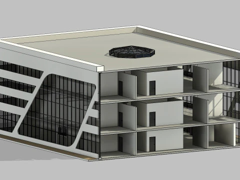 Vision Care Clinic Medical Center Revit Model 3D Model