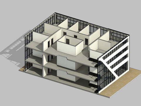 Vision Care Clinic Medical Center Revit Model 3D Model