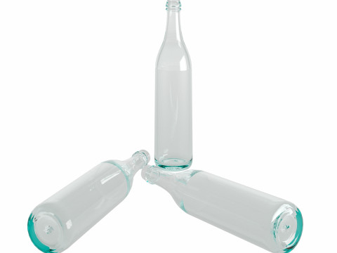 Glass Bottle 3D Model