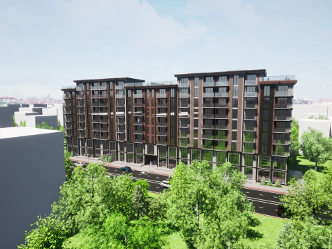 Ревіт 9-поверхова квартира 3D Модель