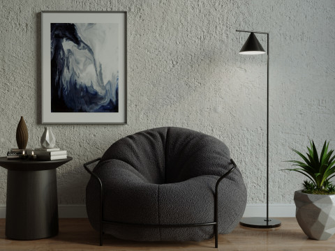 Koncepcja sceny wewnętrznej Model 3D