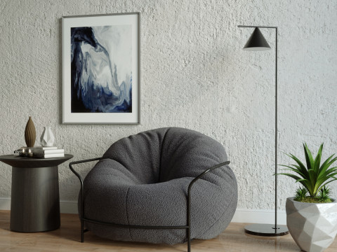 Koncepcja sceny wewnętrznej Model 3D