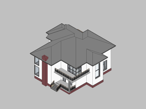 Revit Building 02 3D Model