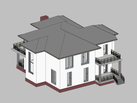 Revit Building 02 3D Model