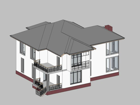 Revit Building 02 3D Model