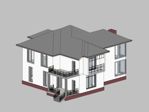 Revit Building 02 3D Model