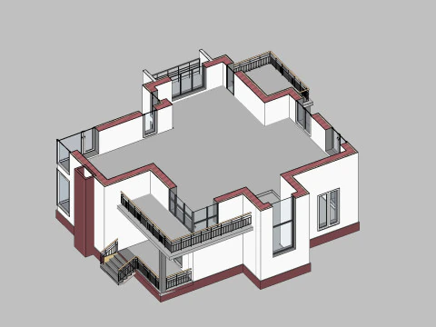 Revit Building 02 3D Model