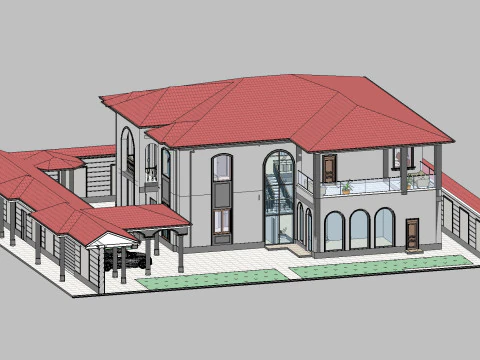 Revit House 5 3D Model
