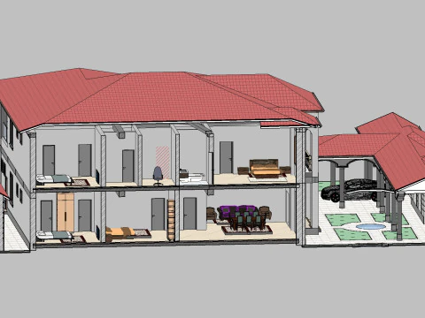 Revit House 5 3D Model