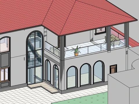 Revit House 5 3D Model