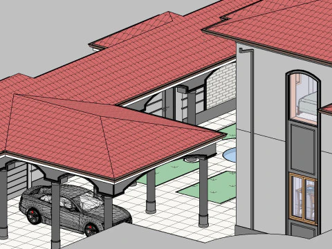 Revit House 5 3D Model