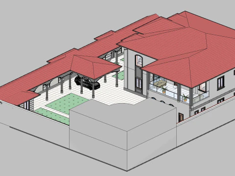 Revit House 5 3D Model