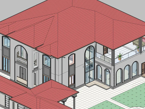 Revit House 5 3D Model