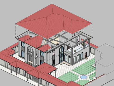 Revit House 5 3D Model