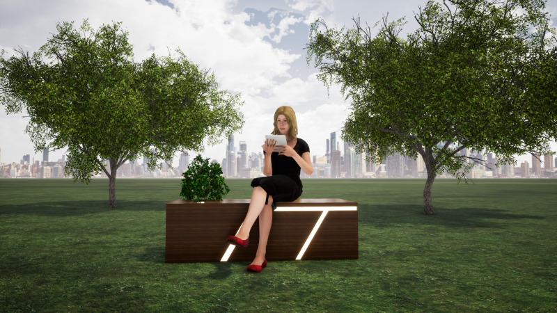 Bank 07 3D Model .c4d .max .obj .3ds .fbx .stl .blend