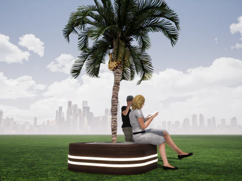 Bench 08 3D Model