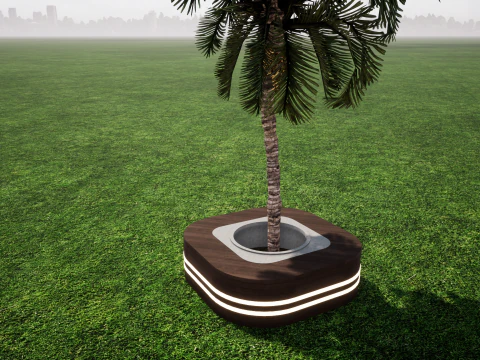 Bench 08 3D Model