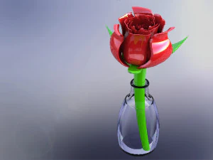 red rose 3d 3D Model