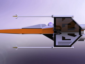 x-wing starfighter from star wars 3D मॉडल